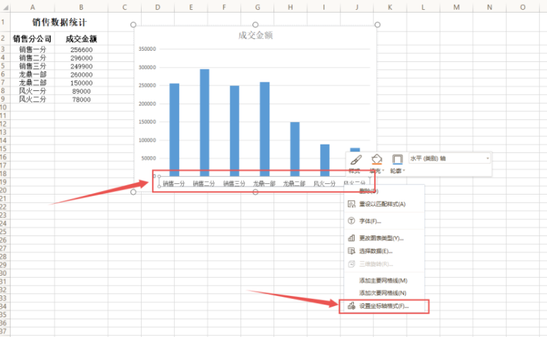 WPS图表怎么设置横坐标