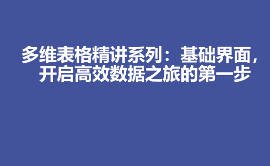 深入解析WPS多维表格：从基础操作到高级应用